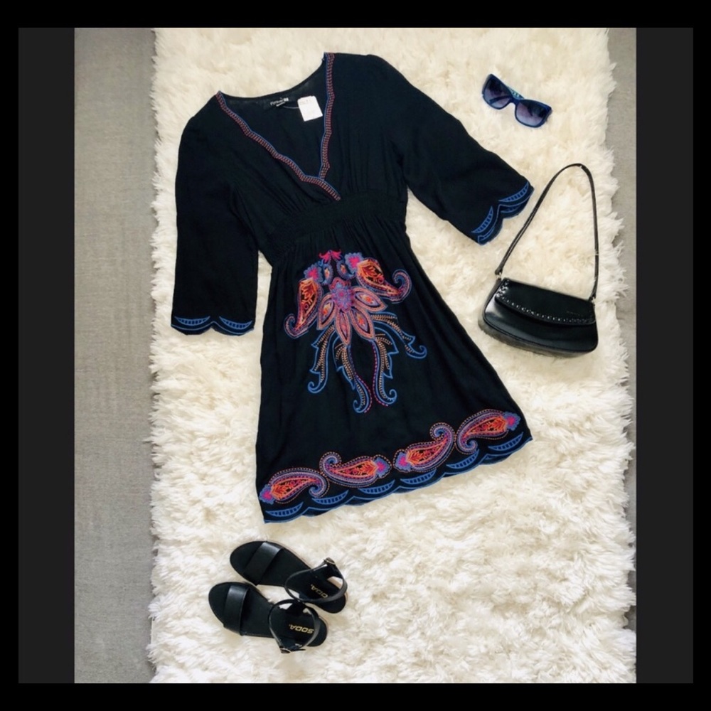 🦩CLEARANCE! NWT Forever 21 Hippy Boho Style Dress